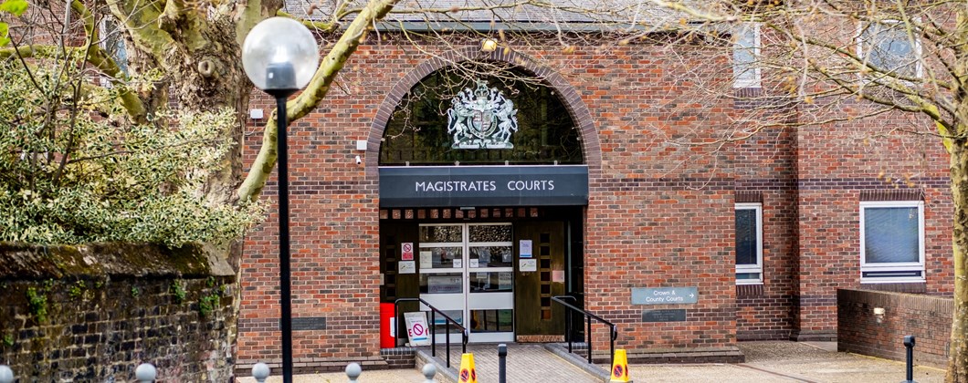 Outside building of the Magistrates Courts