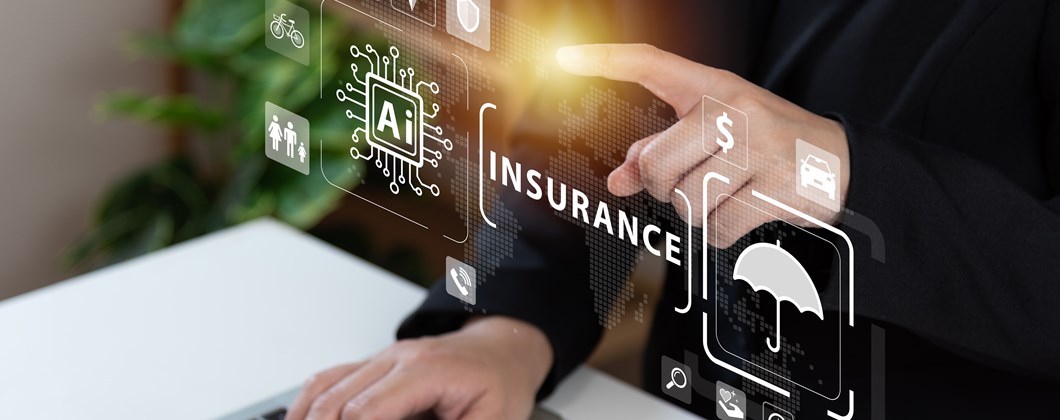 Graphic of Cyber Insurance showcasing Ai and protecting businesses